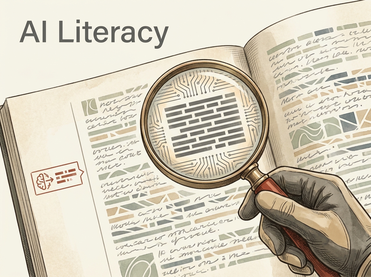 AI Literacy editorial illustration
