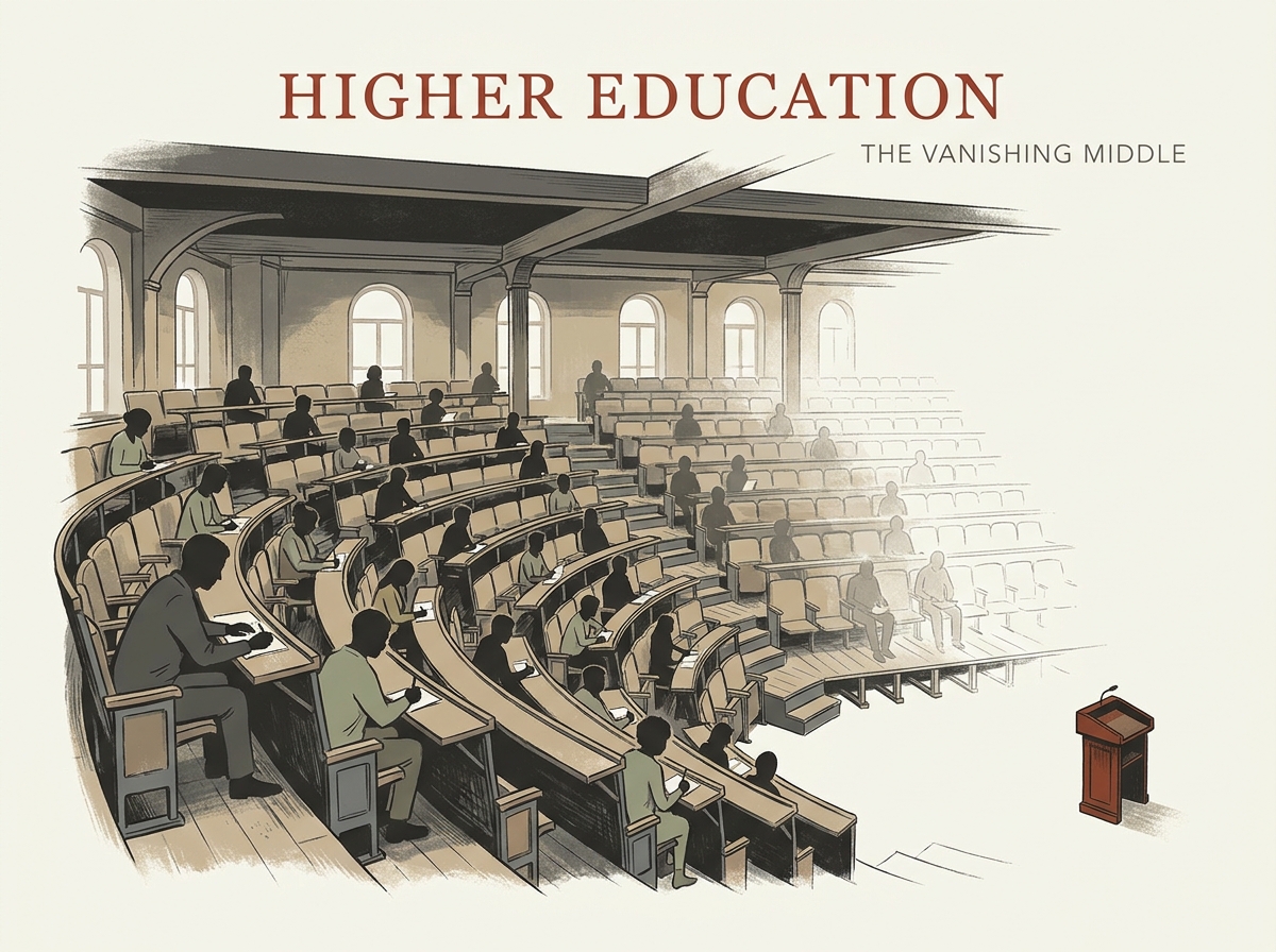 Higher Education editorial illustration